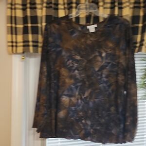 Avenue Women's Top in Black and Brown